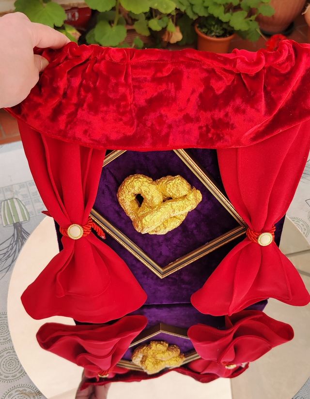 Obra de arte Teatro. Decoración upcycling