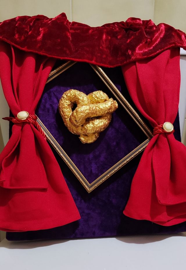 Obra de arte Teatro. Decoración upcycling