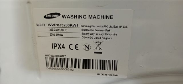 Despiece lavadora Samsung goma casi regalo 