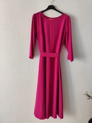Vestido midi buganvilla