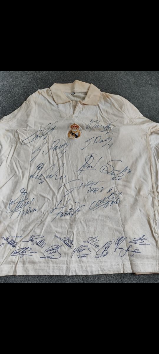 Polo REAL MADRID con firme dei giocatori