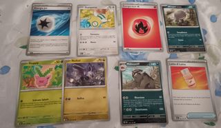Lotto 8 carte Pokemon energia jet,dunsparcen70 ene