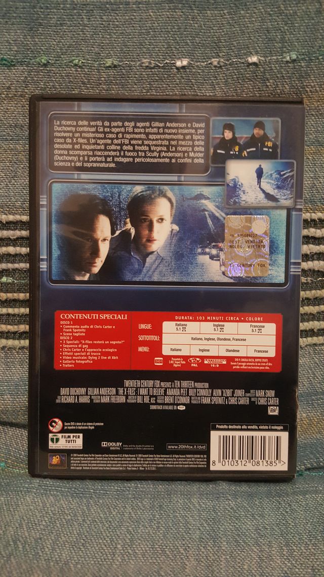 X-FILES - VOGLIO CREDERCI-VERSIONE ESTESA 2 DISCHI