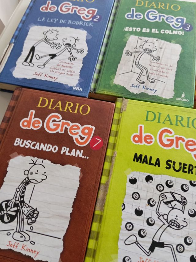Libro juvenil El diario de Greg el n 2 y el n 5