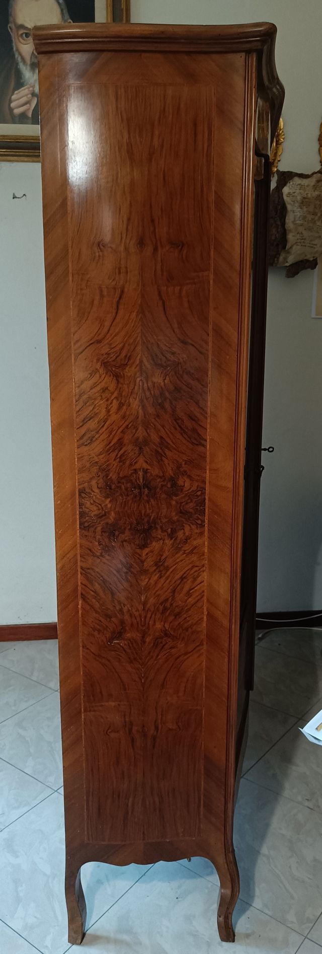 VETRINA ANTICA IN LEGNO DUE ANTE