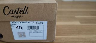 Sandalias yute Castelle Menorca