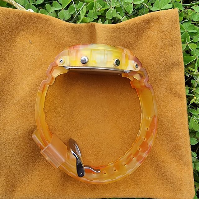 Casio G-shock G-Lide GL-220 amarillo naranja camo