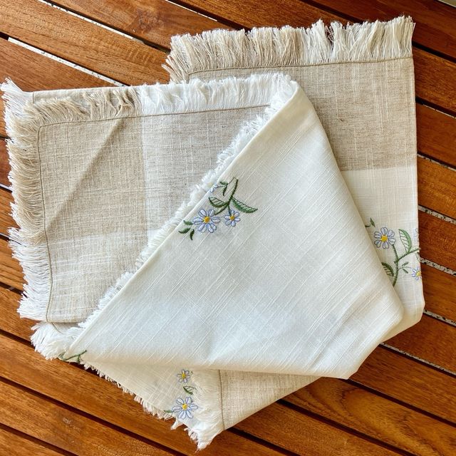 Mantel de Portugal lino bordado Sin usar