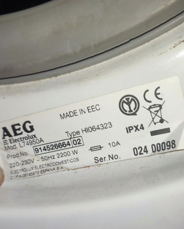 REPUESTOS LAVADORA AEG LAVAMAT DE 8 KILOS