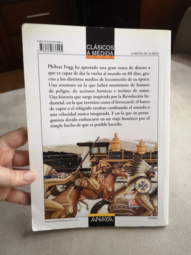 Libro  "La vuelta al mundo en 80 días"