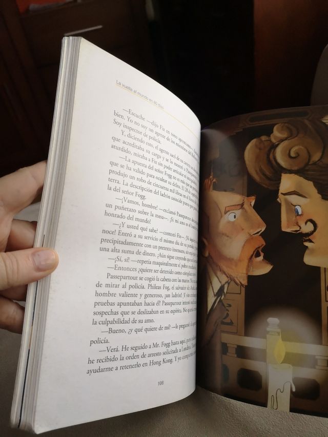 Libro  "La vuelta al mundo en 80 días"