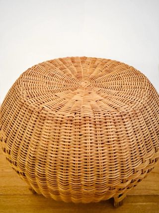 Pouf Tavolino Sgabello Vimini Rattan