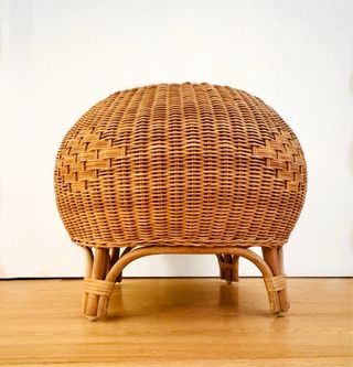 Pouf Tavolino Sgabello Vimini Rattan