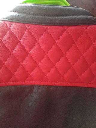 Chaqueta mujer, blanco negro y rojo
