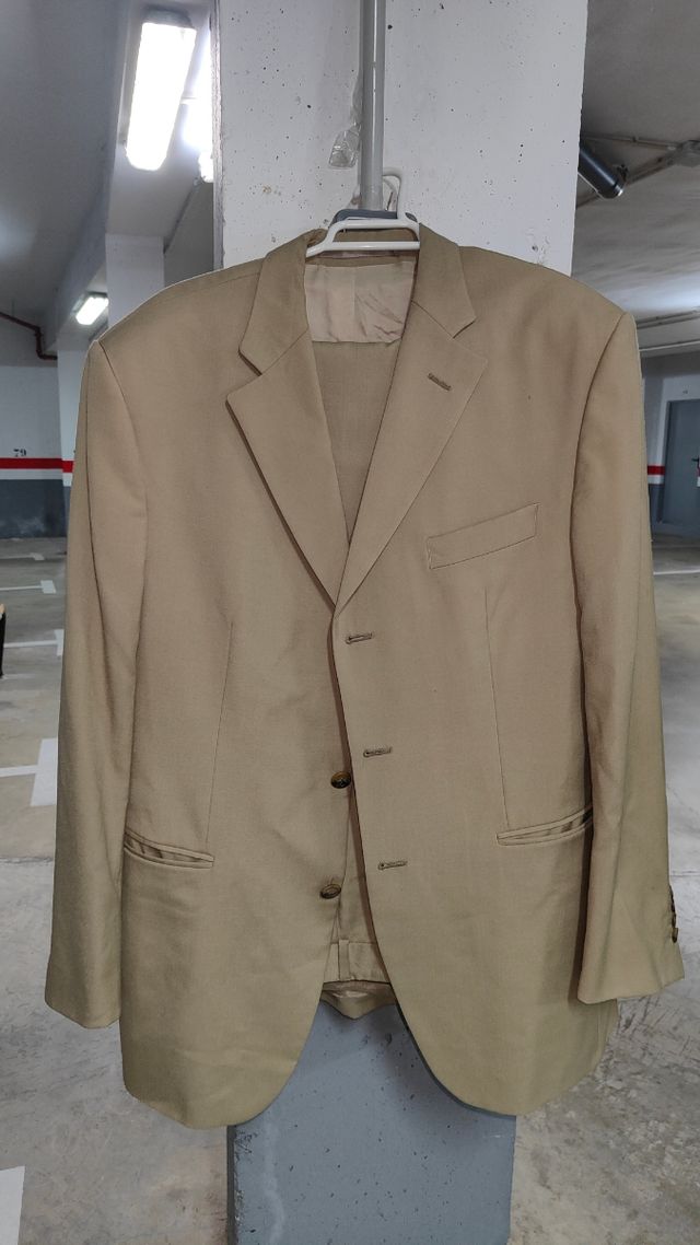 Traje hombre verde oliva 52