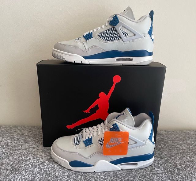 Jordan 4 MilitaryBlu 46/45.5/44.5EU-12/11.5/10.5US