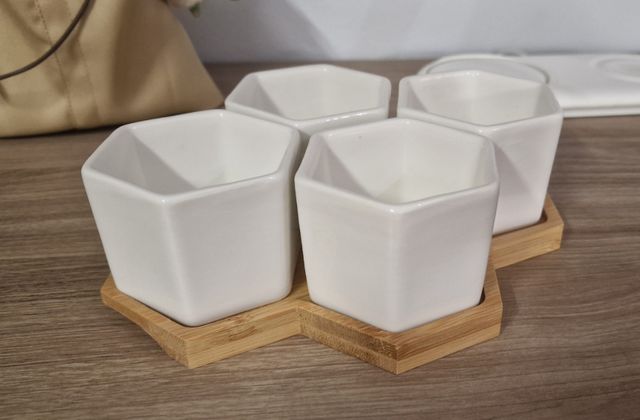 Macetas cerámica Hexagonal suculentas