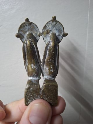 Antiguo Bronce KULANGO Costa Marfil 9 cm