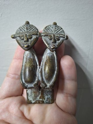 Antiguo Bronce KULANGO Costa Marfil 9 cm