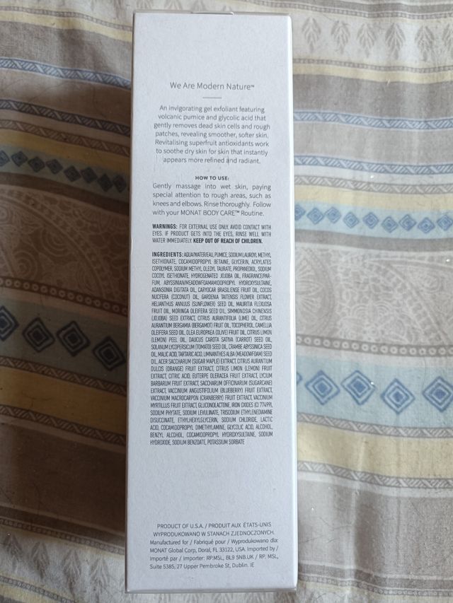 Exfoliante de cuerpo Monat