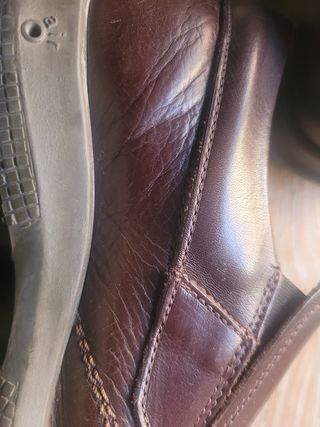 Zapatos snipe piel marrón con cámara air