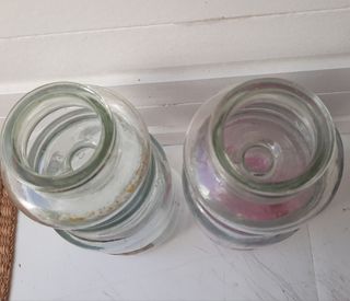 Antiguos Albarelos de cristal