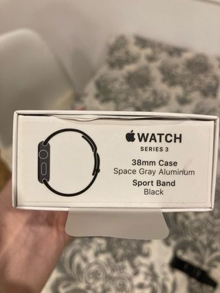 Apple Watch serie 3, 38 mm, Space Gray Aluminum