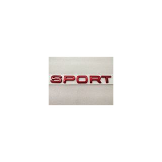 Emblema LATERAL/TRASERO SPORT LETRAS ROJAS