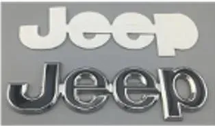 Emblema lateral JEEP negro metal
