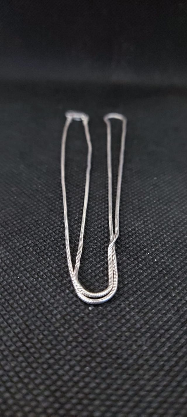 Cadena plata de ley 925 tipo cola de topo. QGE0373