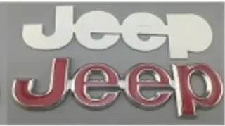 Emblema lateral JEEP rojo