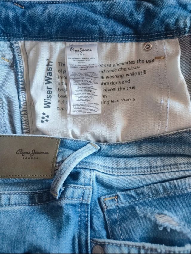 Vaqueros hombre Pepe Jeans, talla 34