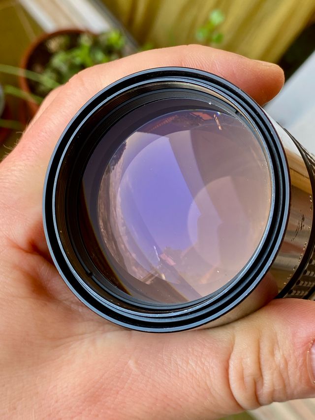 Obiettivo Nikon 135 2.8, Serie E. ottica vintage