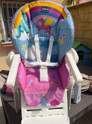 Trona de bebe unicornio chicco polly