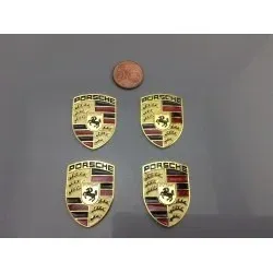 Emblemas Porsche x 2unidades color ORO