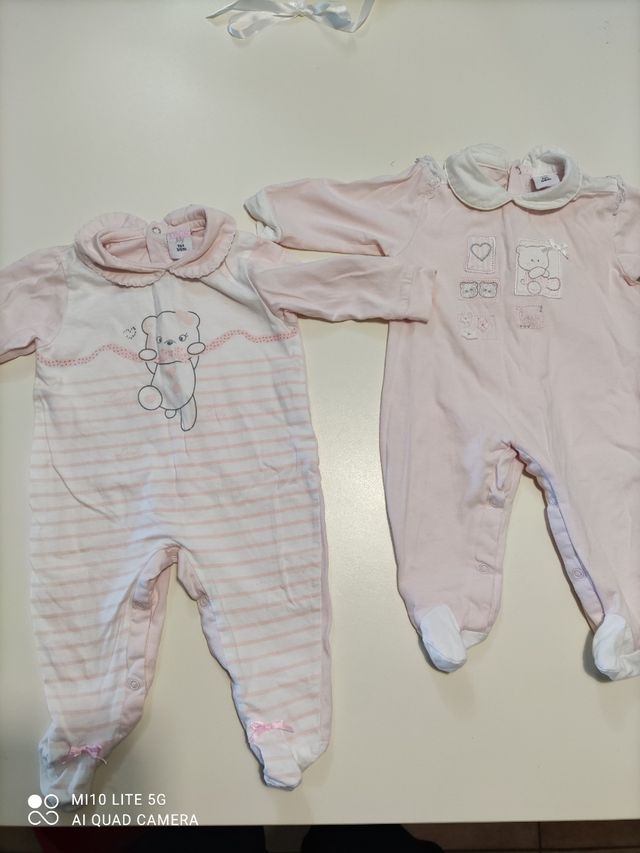 2 Tutine cotone neonata