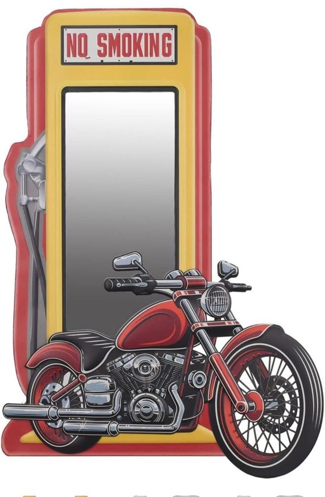 Specchio in metallo per moto