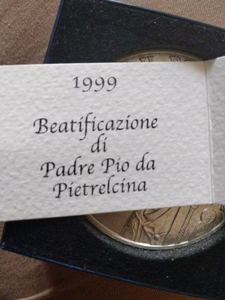 Medaglia beatificazione di padre Pio