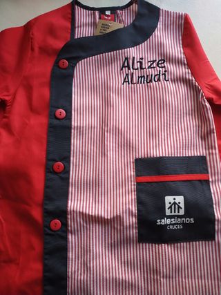 Bordados batas de colegio a máquina