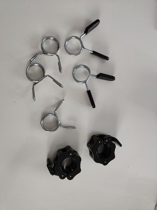 Clips barra pesas y mancuernas 