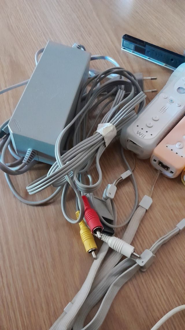 Wii con accesorios y tabla