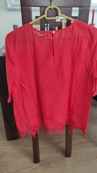 Camisa manga corta roja
