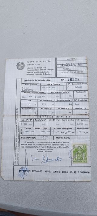 LAMBRETTA SX200 JET 1982