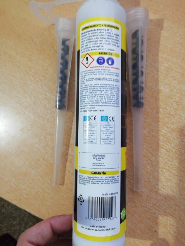 Resina universal taco de inyección poliester