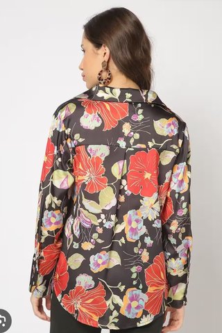 Blusa elegante satén zara