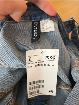 Vestido vaquero elástico H&M