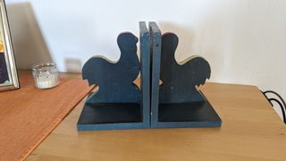 Ferma libri in legno