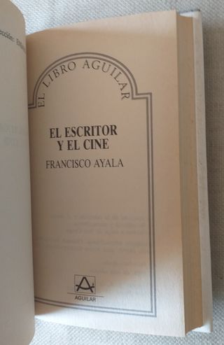 F. AYALA. EL ESCRITOR Y EL CINE.