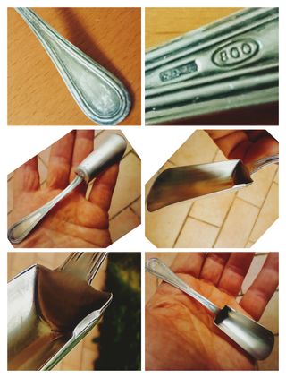 Antica zucchiera +cucchiaino a paletta