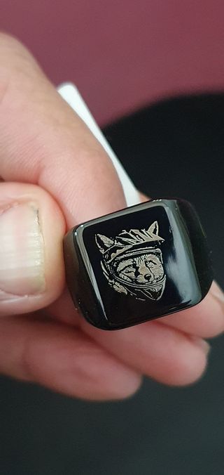 Anillo acero personalizado